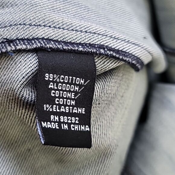 Tibi Dark Blue Denim Skirt with Button Accents - Picture 8 of 8